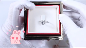 Rotating Surprise Jewelry Box with Rose Soap Flower Ideal for Rings and Necklaces