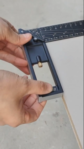 [SG STOCK] MULTI ANGLE TRY SQUARE 12"/16" S/ACTION Stainless Steel Right Angle Ruler Carpenter Layout Measurement Tool