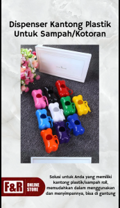 Tempat Kantong Sampah Roll Bentuk Tulang Dispenser Holder Kantong Poop Plastik Popok Wadah Poop