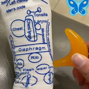 Ardour Foot Massage Acupoint Illustrated Socks with Stick Massager Health Care Meridian Acupoint Diagram
