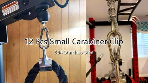 Heavy Duty Metal Lock Carabiner Hook Snap Clip D-Ring for Outdoor Camping