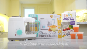 AUTUMNZ Double Tier Multifunctional Baby Food Processor Steamer Blender Baby Puree