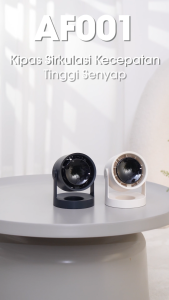 ACOME Kipas Angin USB Portable Desktop Mini Fan Mini LED 105° Rotatable Mode Senyap AF001 Original - Garansi Resmi 1 Tahun