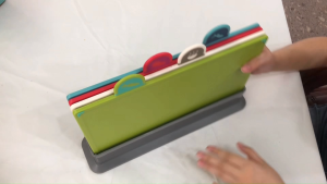 5PCS Cutting Board Set Chopping Board Non-Slip Cutting Board Multifunctional Durable Storage Rack Thickening