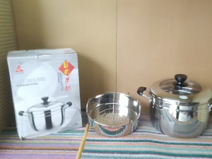 Panci Kukusan Serbaguna Stainless 22 - 24 / Sea Lion  / Stainless