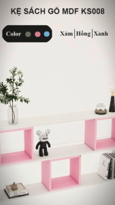 FREESHIP HCM - Kệ Sách Treo Tường Gỗ MDF Tatana KS008 – có thiết kế theo yêu cầu khách hàng