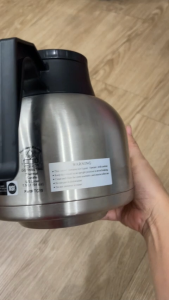 Bình giữ nhiệt cà phê bằng thép không gỉ Holiday House Thermal Carafe 1.9 Liter Part# TC19 của Mỹ