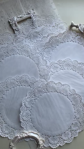 Bloomingyourdays Kertas Renda Paper Doilies / Kertas Renda Bulat 8.5 inch Kertas Alas Renda Kertas Doylyes