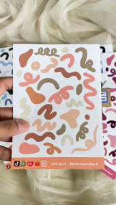Stiker Confetti Deco / Stiker Dekorasi / Label Stiker Aesthetic Confetti Murah Sticker Rainbow Pelangi Pastel Pita Dekorasi warna pelangi anti air dekorasi scrapbook