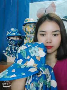 Nón Trùm đầu khăn liền nón trùm hết cổ bảo vệ cổ trước  sau gáy