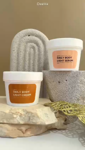 DeeVa Derma Soft Skin - Bundling Daily Light Body dengan Saffron dan Rainbow Algae (Body Cream Mencerahkan dan Body Serum Melembapkan)
