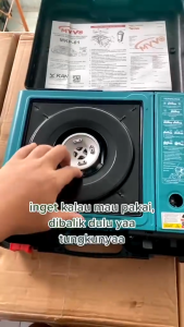 Kompor Gas Portable SNI MYVO 2 IN 1 MKP-01 Tungku Camping Hiking - Hitam - Kompor Gas Pendaki - Kompor Kemah Darurat