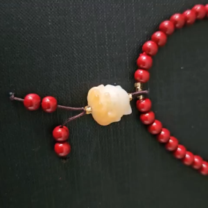 Chuỗi hồ ly chu sa đỏ làm vòng tay vòng cổ phong thủy