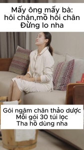 Túi ngâm chân thảo dược ngải cứu gừng túi cao 12 vị thảo dược ( Hàng cao cấp nội địa Trung Quốc)
