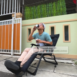 Goto Zila Folding Lazy Chair Kursi Lipat Tidur Santai Malas Portable