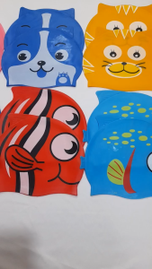 Nón bơi silicon cho bé trai / bé gái từ 3-12 tuổi chống thấm nước bảo vệ tóc