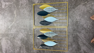 Hiasan Dinding Gold / Gantungan Dinding Gold / Dekorasi Dinding Gaya Nordic/ Hiasan Dinding Daun Emas Nordic