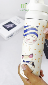 Custom Tumbler Japan Hook 500ml Print UV Cetak Nama Logo Full Collor Souvenir Promosi