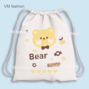 Tas Serut dan Totebag Kanvas Motif Cute & Lucu Menggemaskan Bahan Kanvas Tebal Premium