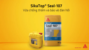 SikaTop®-107 Seal VN Chính hãng (bộ 25kg). Vữa chống thấm và bảo vệ đàn hồi.