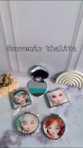 Souvenir 50Pcs Kaca Lipat Kedip Hadiah Pernikahan Cermin Etnik Barbie Murah