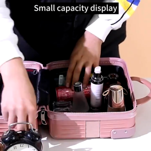 MITSOSA Mini Luggage with Password Lock 14 Inch Suitcase Portable Cosmetic Case Travel Case Lightweight