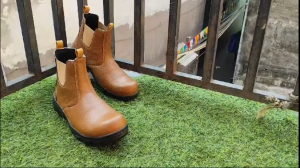 XBASA-Sepatu Safety Elastis Murah Terbaik kulit Omega impor kerja pabrik kitchen kantor proyek