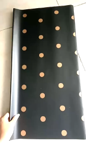 20 Lembar Kertas Buket Polkadot Flower Wrapping Korean Premium Cotton Pollkadot Waterproof KB6043