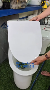 Nắp bồn cầu thay thế nhiều loại cầu nắp chữ V Đóng êm Rơi êm cao cấp kháng khuẩn N4K2