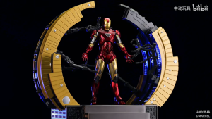 ZD Toys Marvel Avengers Superheroes Action Figures - Iron Man Mark VI Suit-Up Gantry c/w MK6 Ironman