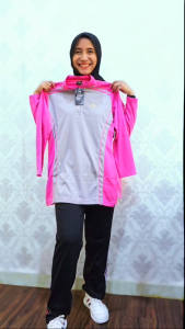 Frasser Kaos Katun Wanita Olahraga Seragam Gerak Jalan Senam Basket Bulutangkis Badminton Futsal Lengan Pendek Panjang Termurah KS KTNW 06