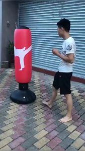 Bao Trụ Boxing Bơm Hơi Tự Cân Bằng Cao 1.6m