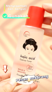【Harga Spesial】Kojic Acid Original Guangjing Ceramide Toner Hydrating Glowing Essence Toner 100ml - Kojic Acid Membantu Meratakan & Memperbaiki Penampilan Pori-Pori Membantu Mengurangi Penampilan Noda dan Hiperpigmentasi pada Kulit Memperbaiki Skin Barier