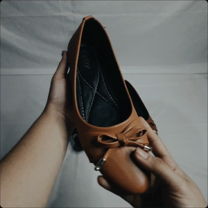 AB01 Sepatu Wanita FlatShoes Slip On Pita Sol Karet Lentu Anti Licin Size 37-40 - BOGORSHOES07