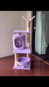 Cat Tower Cat Tree House Rumah Kucing Tingkat Kandang Mainan Kucing Cat Condo Adult
