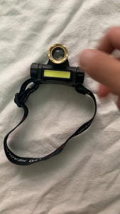 Senter Kepala Super Terang LED & 3 Mode Cahaya COB