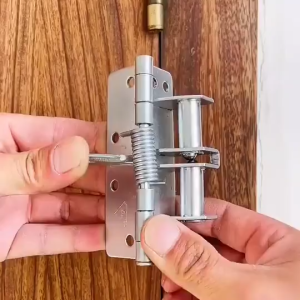 บานพับสปริงประตูมองไม่เห็นขนาด 4 นิ้ว บานพับปิดประตูอัตโนมัติบานพับผนังพื้นหลังประตูจะปิดอัตโนมัติเมื่อเปิดต่ำกว่า90องศา