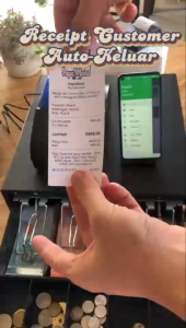 58D【 Bluetooth + USB】58mm Thermal Resit Printer Support Cash Drawer 、Printer Cash Drawer Bluetoorh Printer Bluetooth Thermal Printer 4D Receipt Printer/ios Andoird Receipt Printer SRS 69 Topup Payhere POS