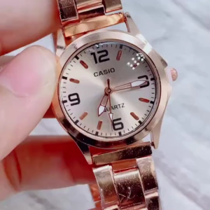 CA นาฬิกาผู้หญิง คาสิโอ แบบทางการ กระจกนูน สายนาฬิกา สแตนเลส ขนาด 30 มม แถมกล่องคาสิโอฟรี