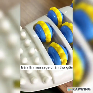 Dụng cụ massage chân nhựa 10 con lăn bánh xe bàn lăn massage chân 10 con lăn siêu đã con lăn massage chân 3D bằng nhựa giảm mệt mỏi giúp ngủ ngon