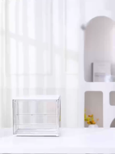 Display Box with Removable Dividers Display Case Popmart Toy Storage Organizer Dust-proof Magnetic Boxes Stackable Clear