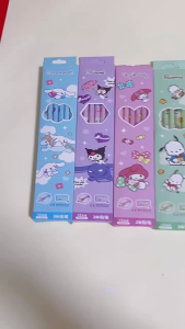 PENSIL 2B KARAKTER CARTOON CUTE SANRIO - UNICORN - MONSTER 1 BOX ISI 12PC BONUS SERUTAN
