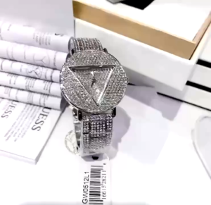 [Promo] Jam Tangan Wanita Guess GW0512L1 Glitz Silver Case Silver Stainless Steel Original Garansi 2 Tahun [✔COD][100% Authentic]