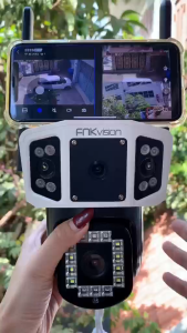 [New]Camera Yoosee outdoor 3 màn hình Fnkvision 9.0Mp 360 độ không góc chết - chống nước - xem đêm có màu