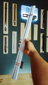 Gagang Pintu HD 10/40 Double List White Powder Coating Anti Gores