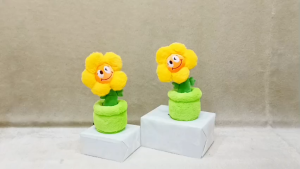 Boneka Pot Bunga Matahari - Boneka Dekorasi Tanaman Bunga Matahari