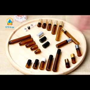 【Fast delivery】50pcs 1mL2ml3ml5mL Amber Glass Roll on Bottle with Glass and Metal Ball Brown Thin Glass Roller Essential Oil Vials Glass Roll on BottleDropper Bottle Oil Roller Bottles Roll on Droppe Bottles share samples  Refillable Essential Oils