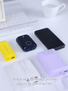 YOOBAO Q13 10000mAh Portable Power Bank with Built-in Type-C Cable PD20W Fast Charging and Big Display Screen