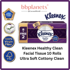 KLEENEX Toilet Tissue 8+2 rolls 3-PLY Ultra-Soft Facial Tissue Citrus Floral Aroma Tissue Value Pack