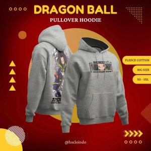 Hoodie Jumper HSCLO Android 17 Dragon Ball Z Anime Manga Pullover Sweatshirt Bahan Fleece Ukuran Jumbo Big Size XS S M L XL XXL 3XL 4XL 5XL